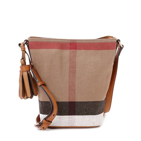 burberry ashby large|Burberry ashby canvas bucket bag.